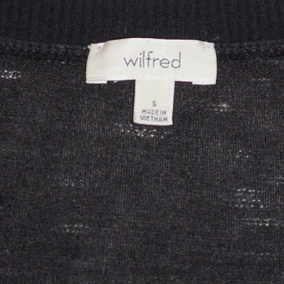 Wilfred Aritzia V Neck Asymmetrical Hem Sweater - Picture 6 of 6